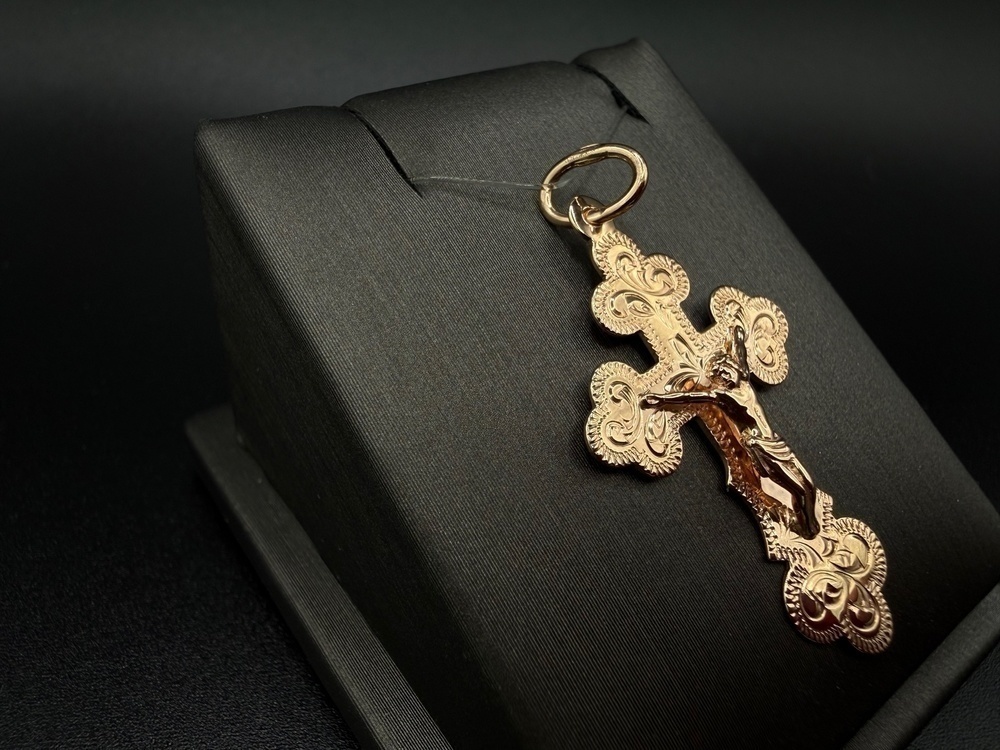 ПОДВЕСКА КРЕСТ (Au 585)