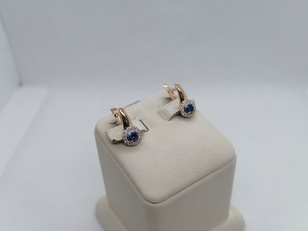 СЕРЬГИ С КАМНЯМИ (Au 585)