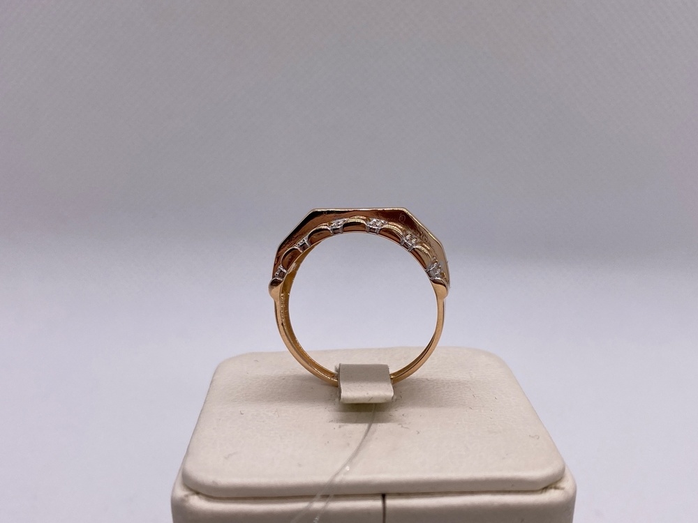 КОЛЬЦО С КАМНЯМИ (Au 585)