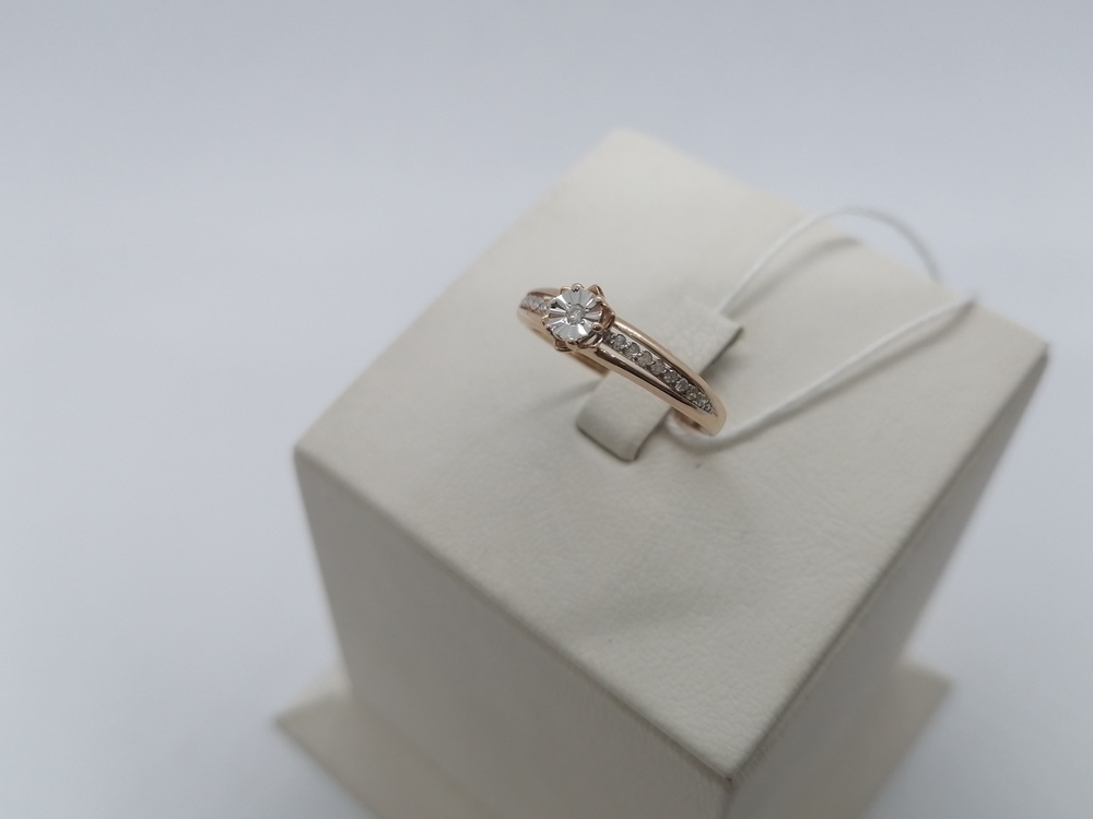 КОЛЬЦО БРИЛЛИАНТ Au 585