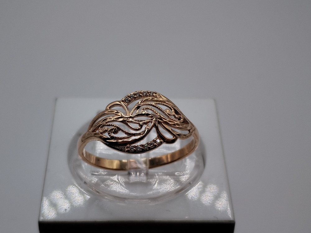 КОЛКМИ585 КОЛЬЦО С КАМНЯМИ (Au 585)