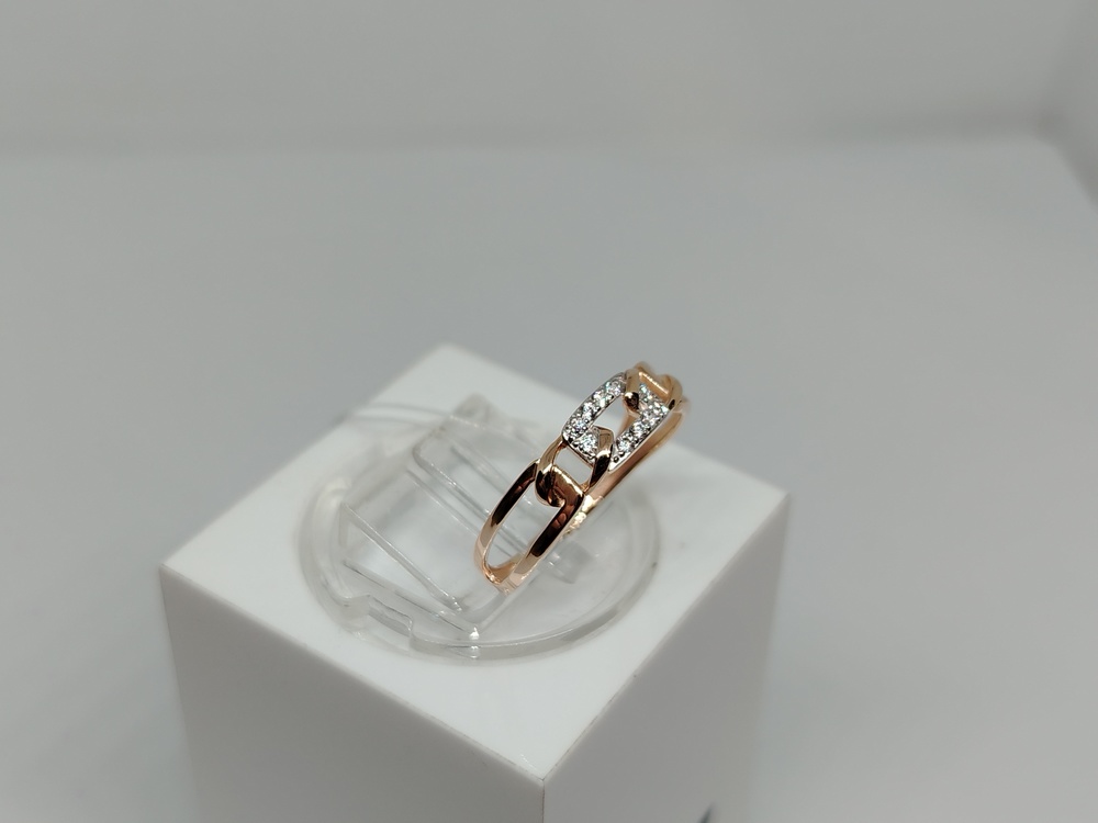 КОЛЬЦО С КАМНЯМИ (Au 585)