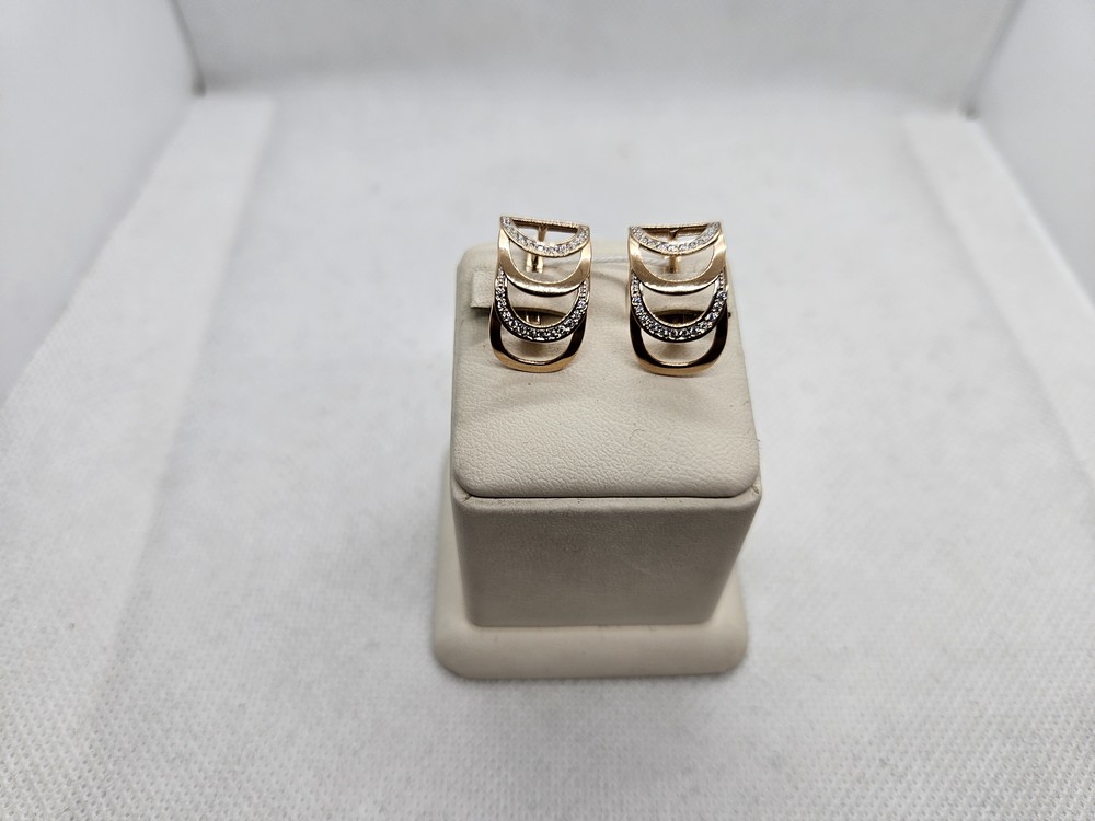 СЕРЬГИ С КАМНЯМИ (Au 585)