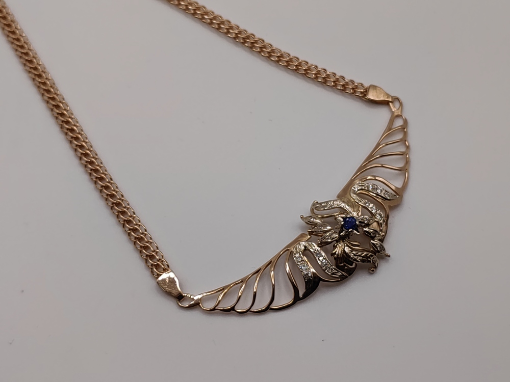 КОЛЬЕ БРИЛЛИАНТ Au 585