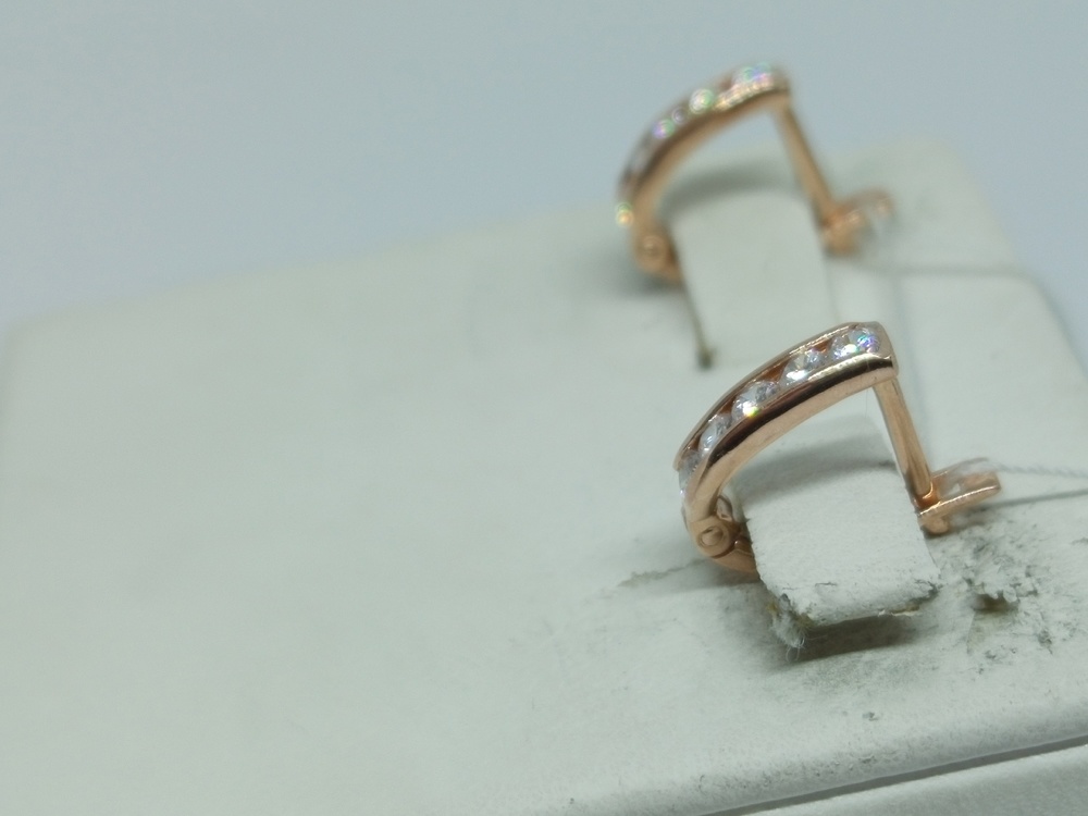 СЕРЬГИ С КАМНЯМИ (Au 585)