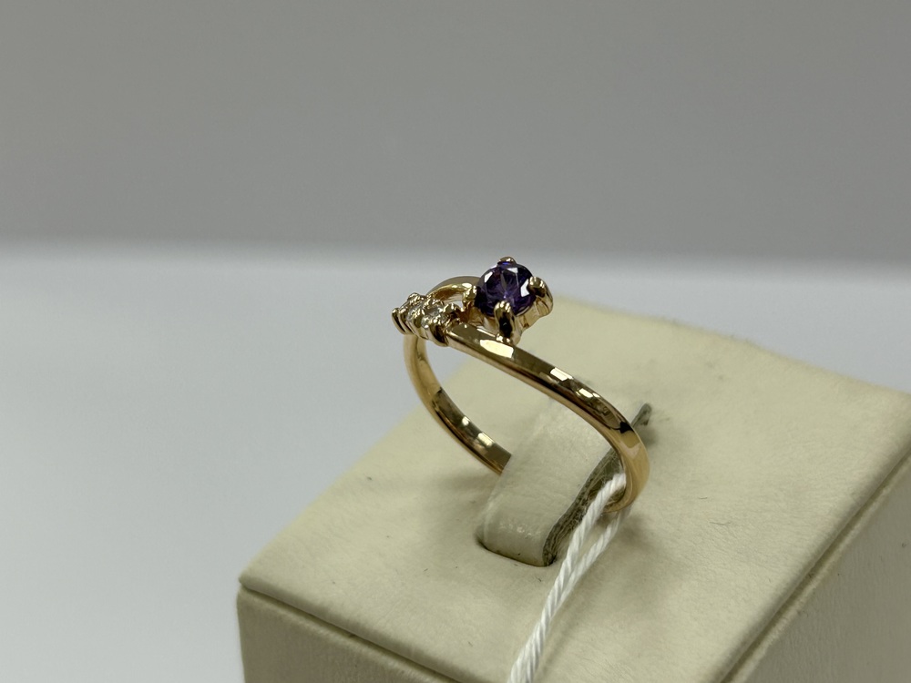 КОЛЬЦО С КАМНЯМИ (Au 585)