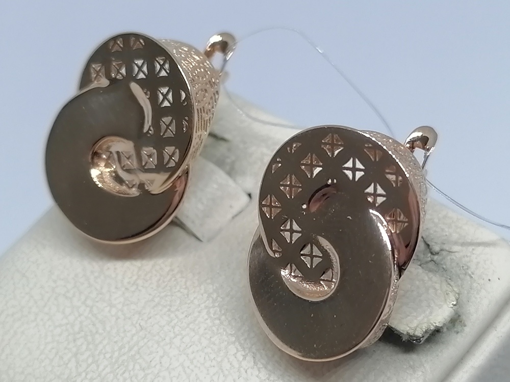 СЕРЬГИ БЕЗ КАМНЯ (Au 585)