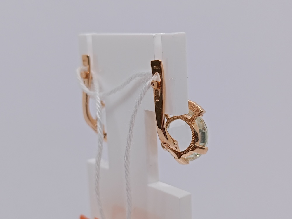 СКМИ585 СЕРЬГИ С КАМНЯМИ (Au 585)