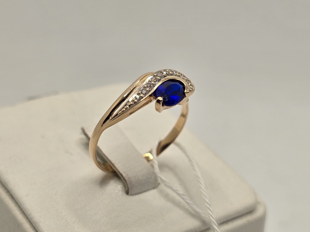 КОЛКМИ585 КОЛЬЦО С КАМНЯМИ (Au 585)