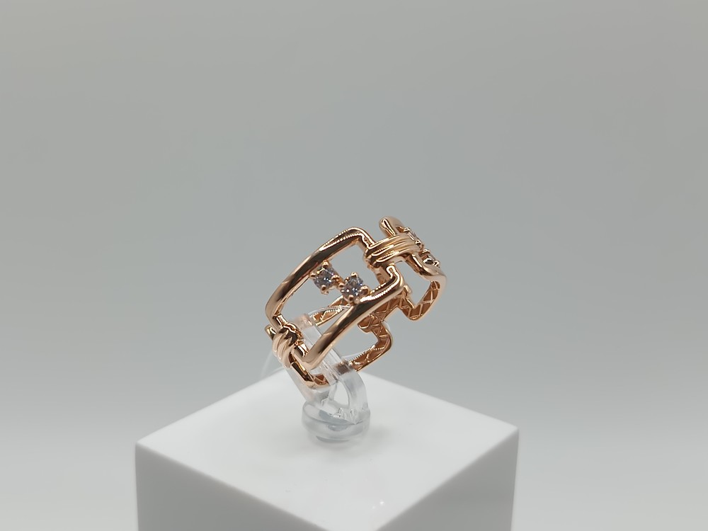 КОЛЬЦО С КАМНЯМИ (Au 585)