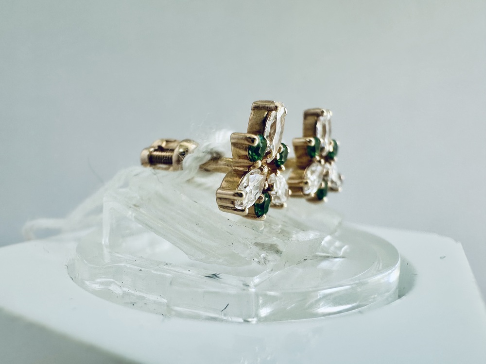 СЕРЬГИ С КАМНЯМИ (Au 585)