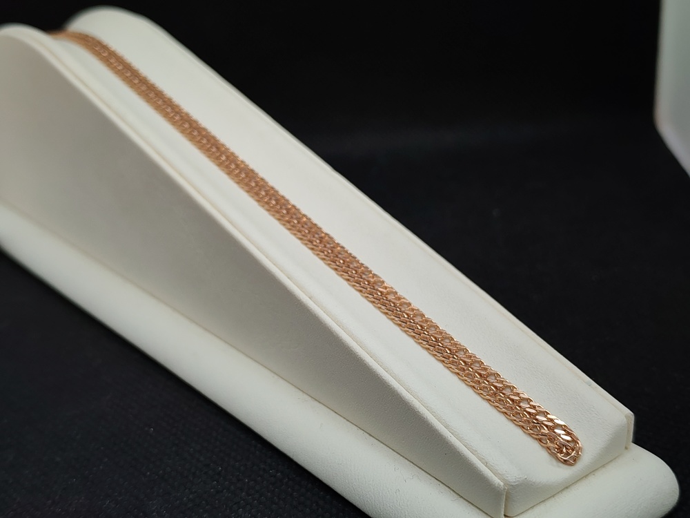 ЦЕПЬ ПОЛНОВЕСНАЯ Ромб двойной (Au 585)