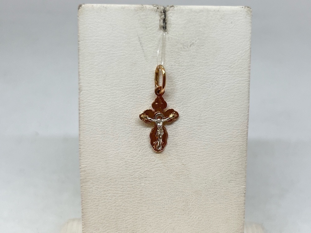 ПОДВЕСКА КРЕСТ без камня (Au 585)