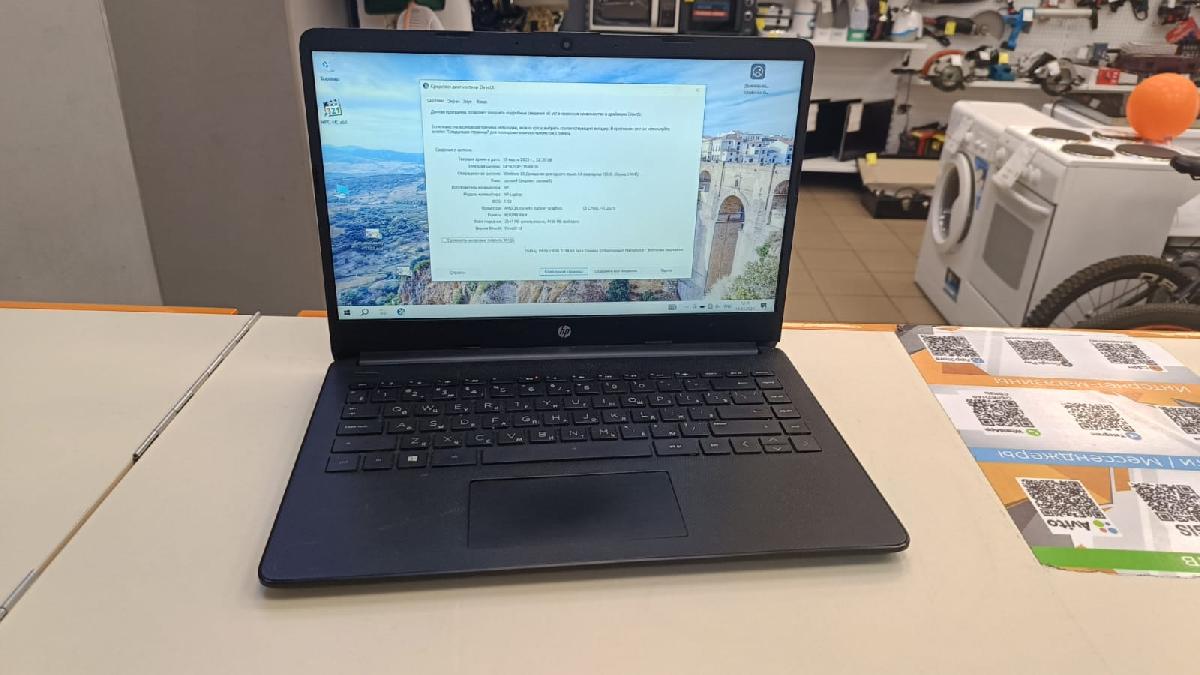 Ноутбук HP 14s-fq0087ur; AMD 3020e, Radeon Graphics, 8 Гб, 256 Гб, Нет
