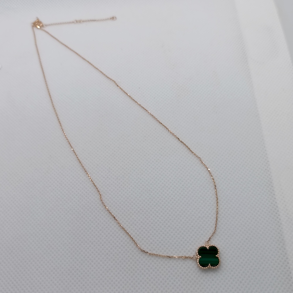 КОЛЬЕ МАЛАХИТ (Au 585)