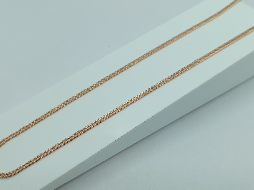 ЦЕПЬ ПУСТОТЕЛАЯ Ромб двойной (Au 585)