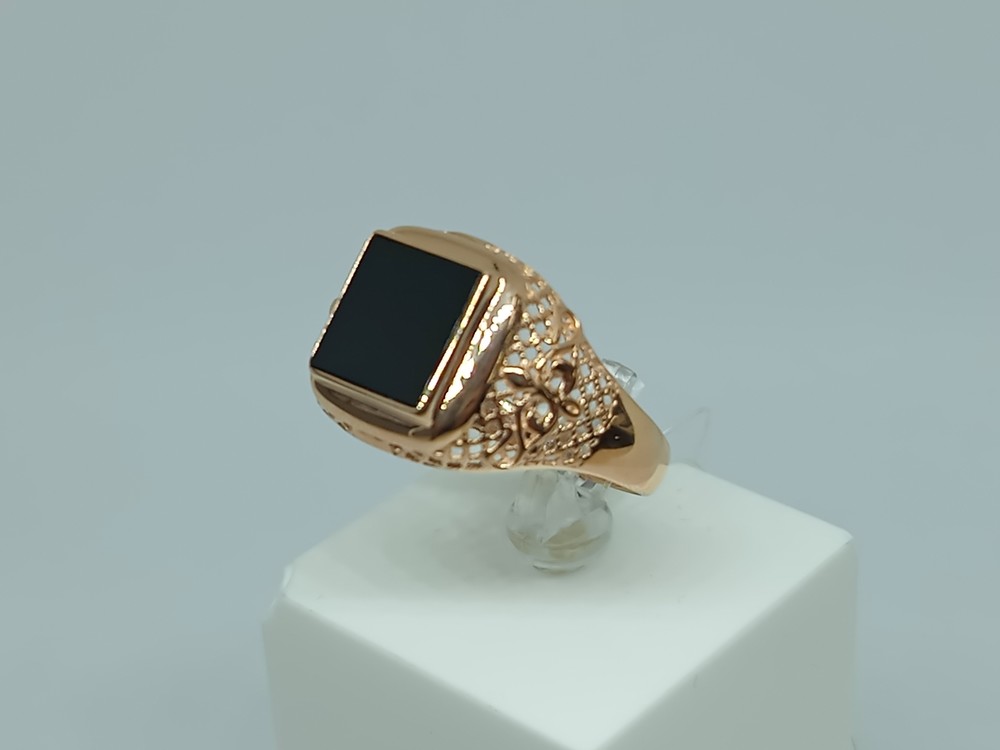 КОЛЬЦО ПЕЧАТКА с камнем (Au 585)