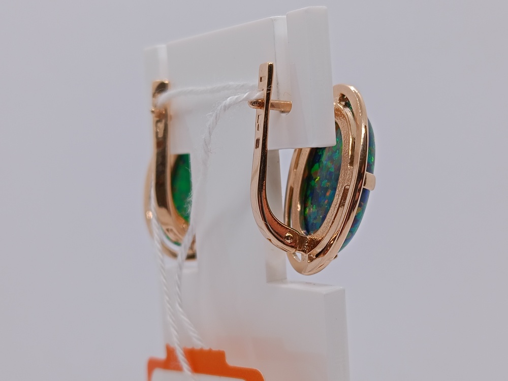 СЕРЬГИ С КАМНЕМ (Au 585)