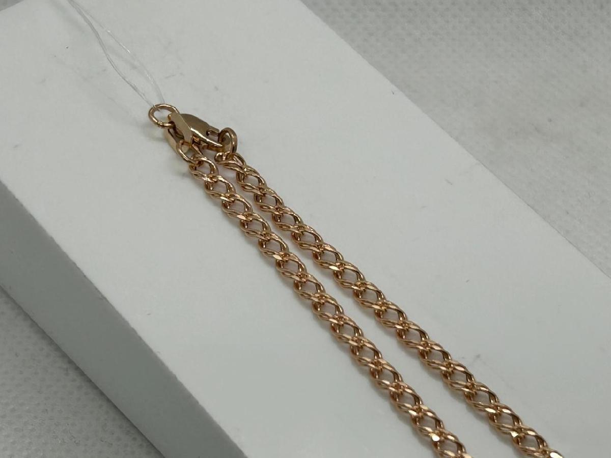 ЦЕПЬ ПУСТОТЕЛАЯ Ромб двойной (Au 585)