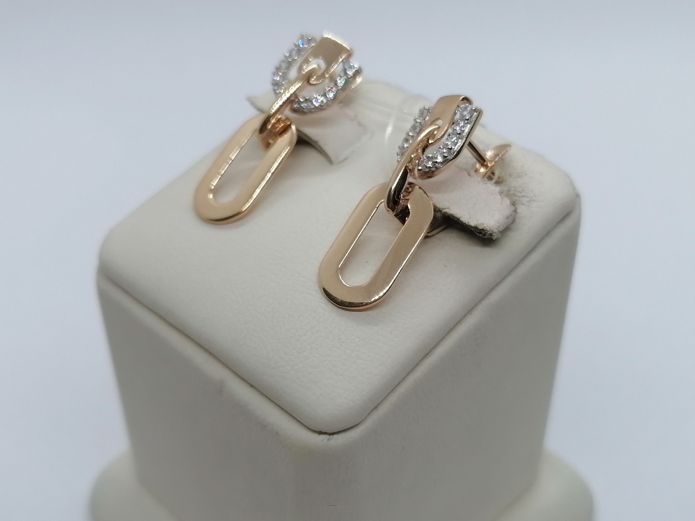 СЕРЬГИ С КАМНЯМИ (Au 585)