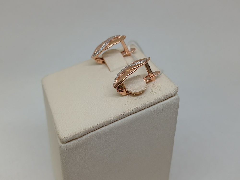 СКМИ585 СЕРЬГИ С КАМНЯМИ (Au 585)