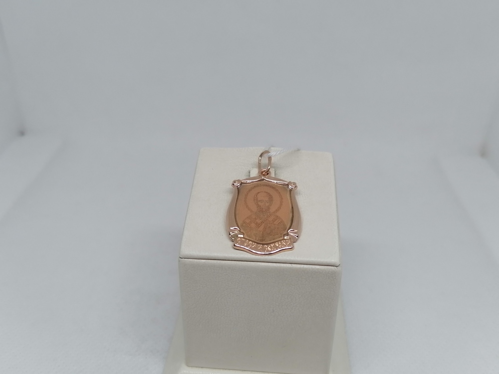 ПОДВЕСКА ИКОНА С КАМНЕМ (Au 585)