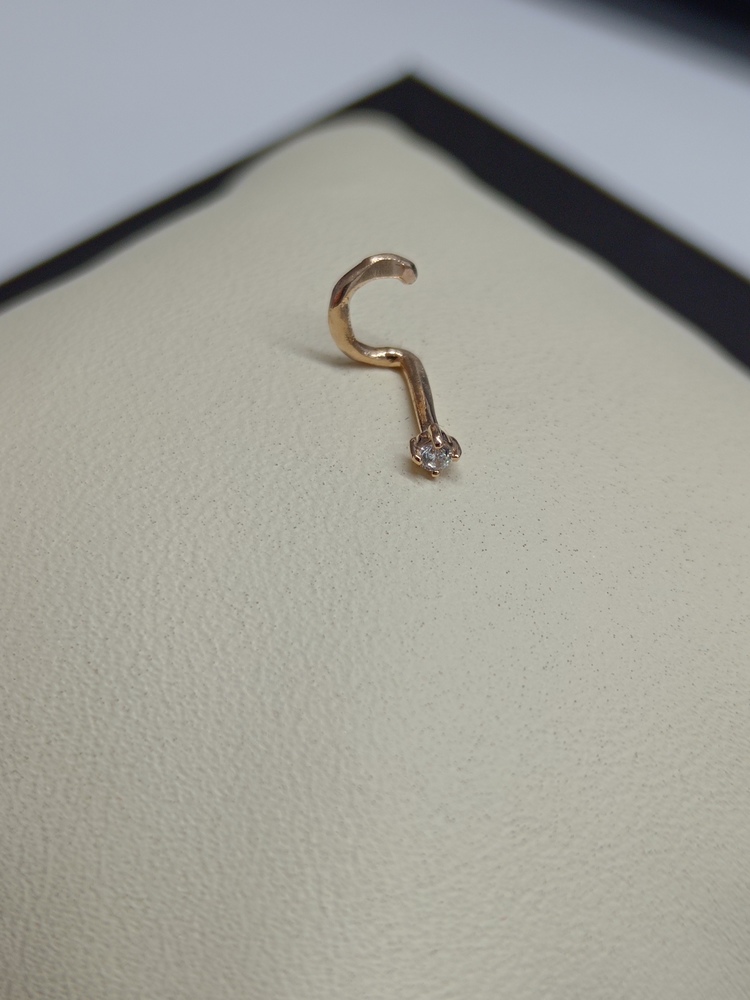 ПИРСИНГ С КАМНЕМ (Au 585)