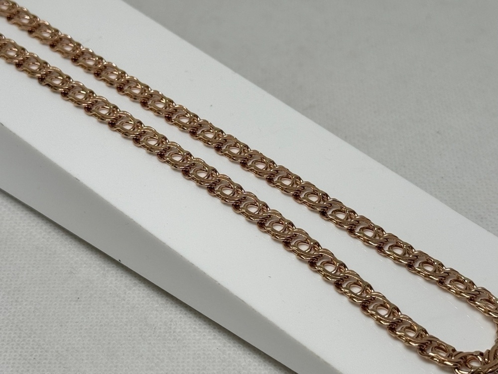 ЦЛБА585 ЦЕПЬ ПОЛНОВЕСНАЯ Бисмарк арабский (Au 585)