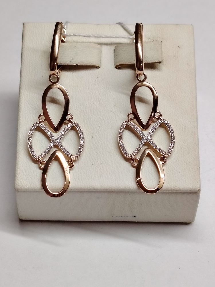 СЕРЬГИ С КАМНЯМИ (Au 585)