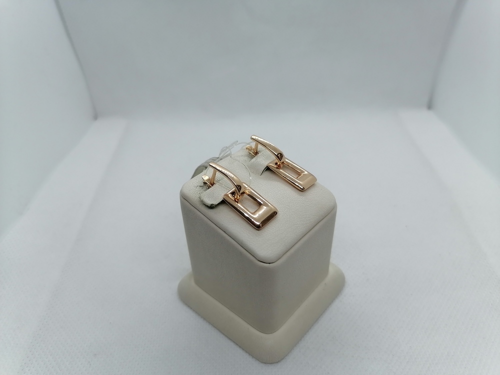 00-62-0400-00 СЕРЬГИ БЕЗ КАМНЯ (Au 585)