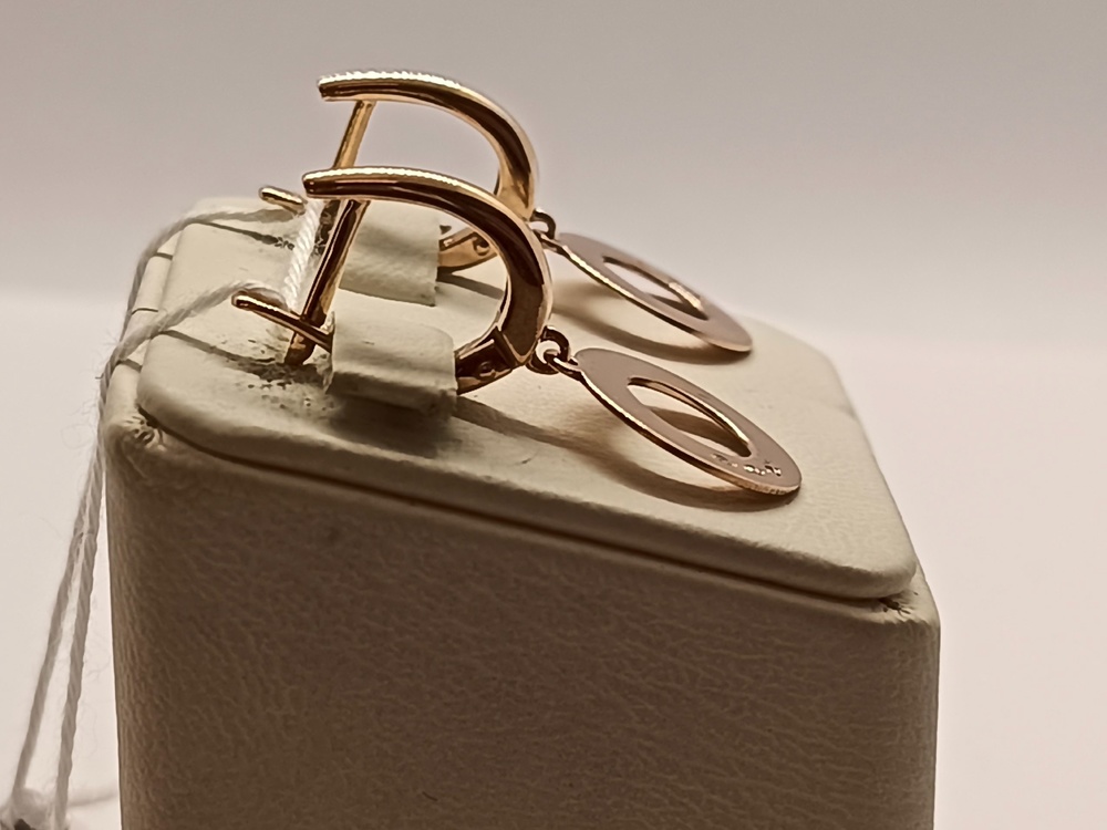 СКМИ585 СЕРЬГИ С КАМНЯМИ (Au 585)