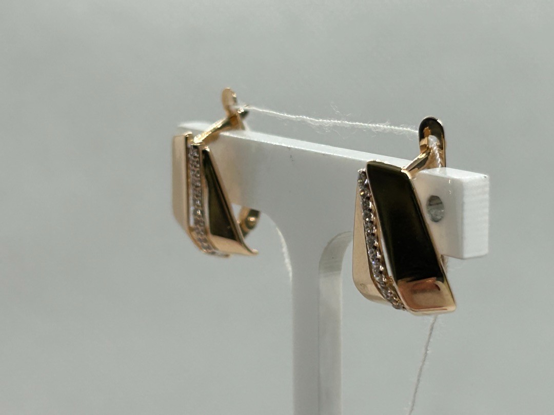 СКМИ585 СЕРЬГИ С КАМНЯМИ (Au 585)