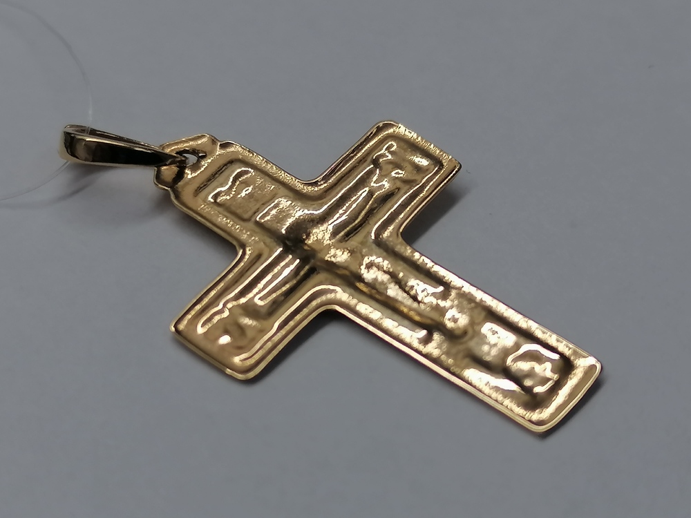 810-00100-10-00-00-00 ПОДВЕСКА КРЕСТ без камня (Au 585)