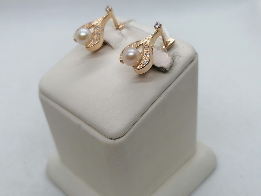 СЕРЬГИ С КАМНЯМИ (Au 585)