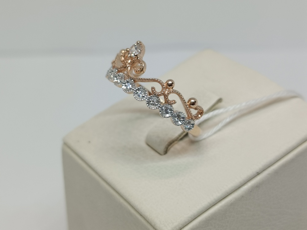 КОЛКМИ585 КОЛЬЦО С КАМНЯМИ (Au 585)