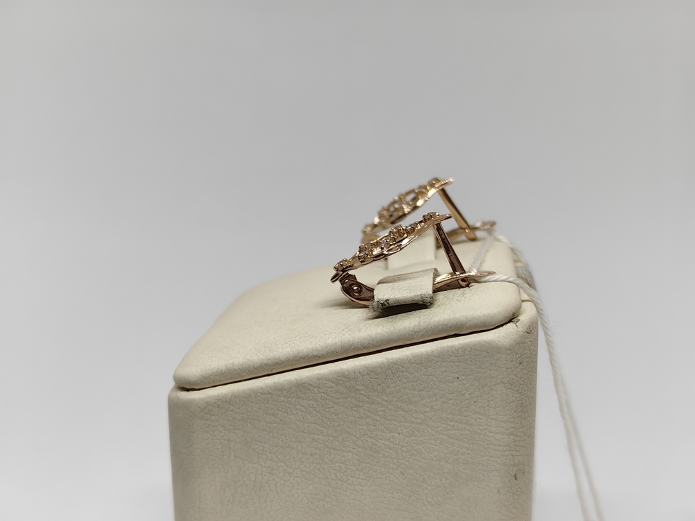 СКМИ585 СЕРЬГИ С КАМНЯМИ (Au 585)