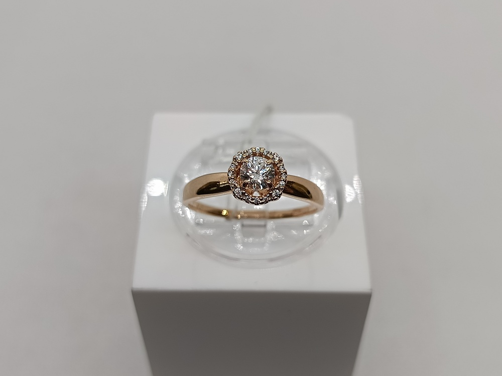 КОЛЬЦО С КАМНЯМИ (Au 585)