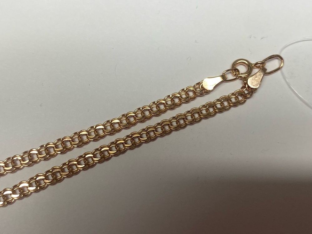 ЦЕПЬ ПУСТОТЕЛАЯ Бисмарк (Au 585)