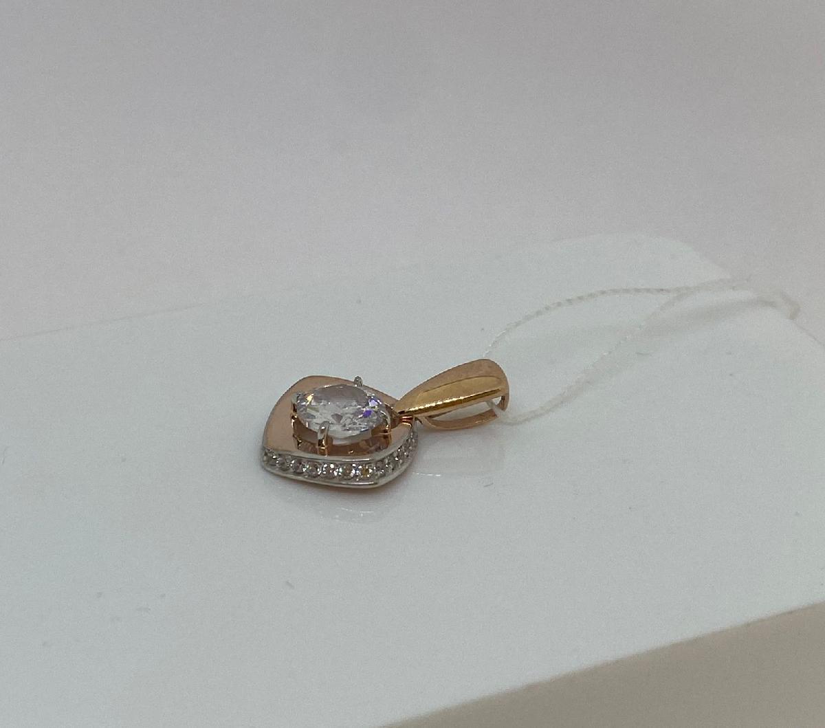 ПОДВЕСКА С КАМНЯМИ (Au 585)