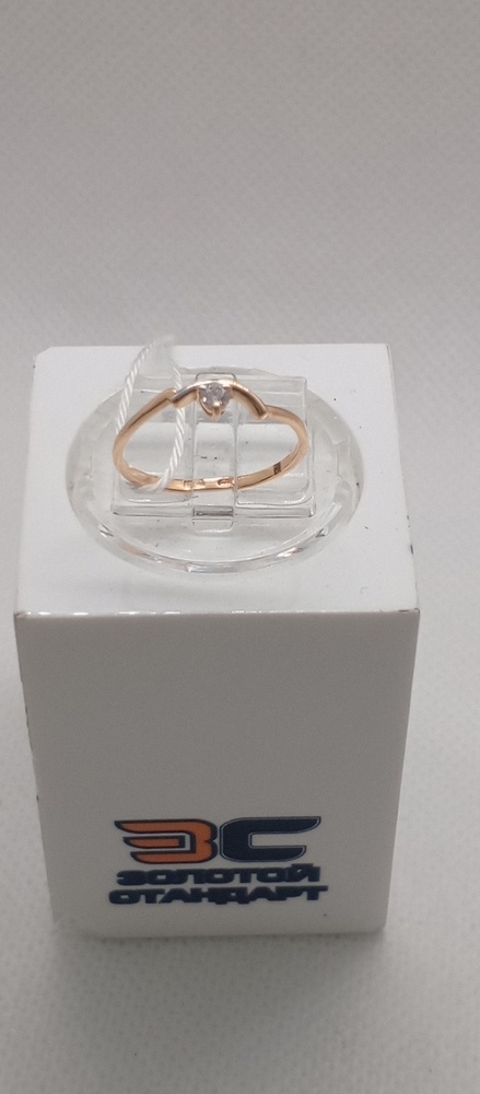 КОЛКМ585 КОЛЬЦО С КАМНЕМ (Au 585)