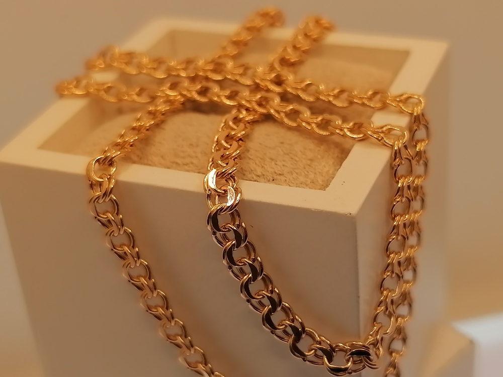 8050200П-40 ЦЕПЬ ПУСТОТЕЛАЯ Бисмарк (Au 585)