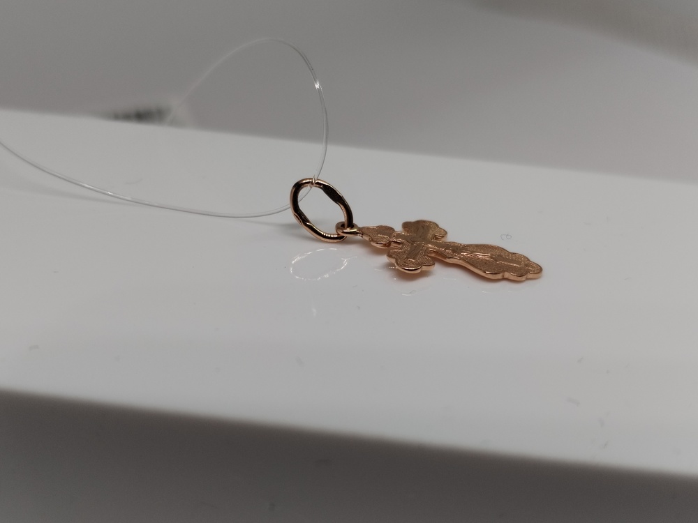 ПОДВЕСКА КРЕСТ без камня (Au 585)