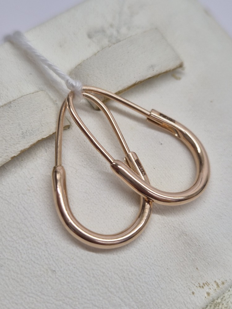 СБКМ583 СЕРЬГИ БЕЗ КАМНЯ (Au 583)