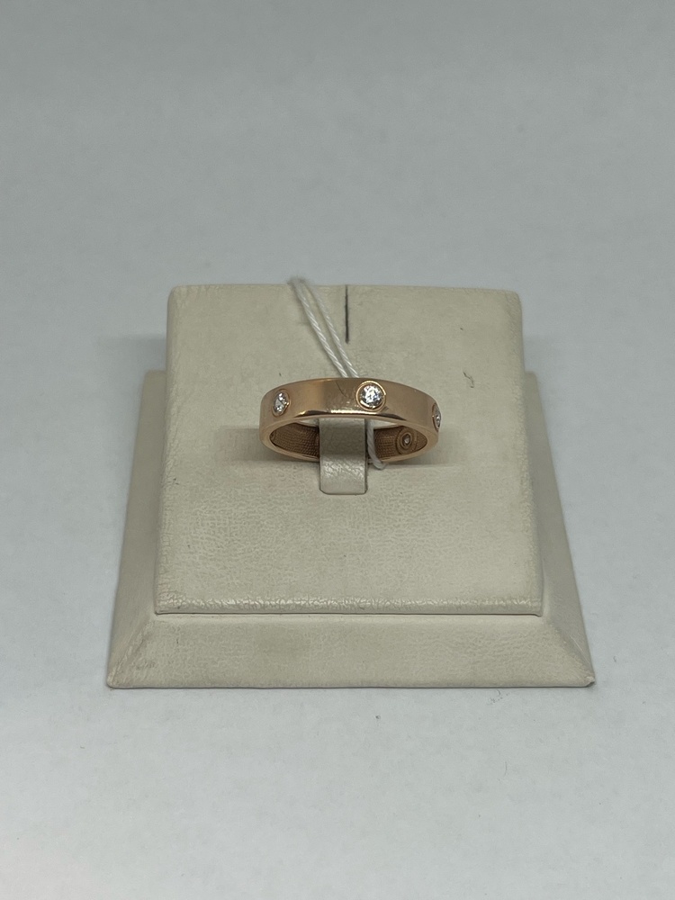 КОЛЬЦО С КАМНЯМИ (Au 585)