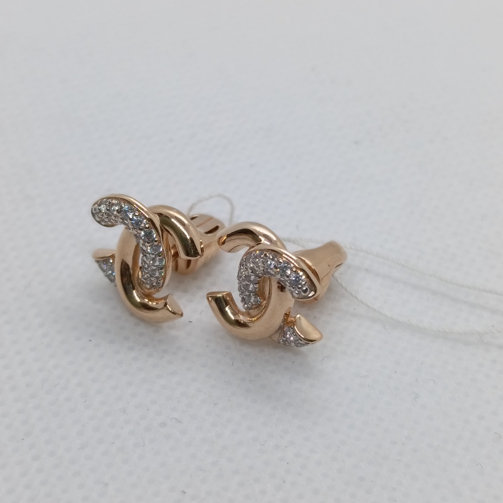 СПУС585 СЕРЬГИ ПУСЕТЫ (Au 585)