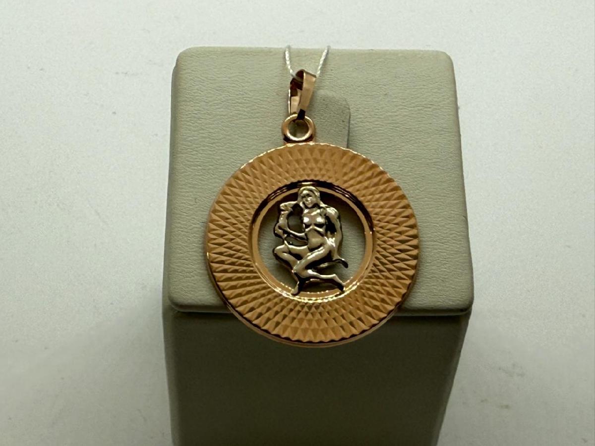КрБПАдев ПОДВЕСКА ЗНАК ЗОДИАКА ДЕВА (Au 585)