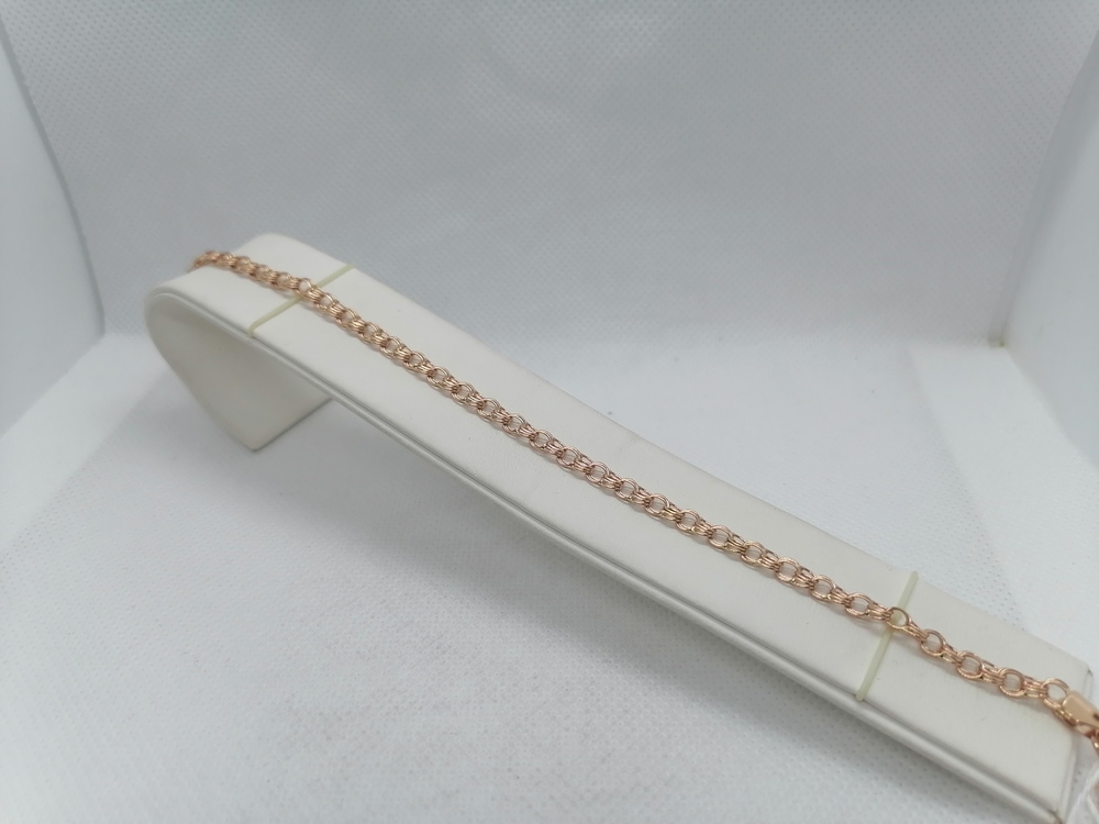 БРАСЛЕТ ПОЛНОВЕСНЫЙ Бисмарк тройной (Au 585)