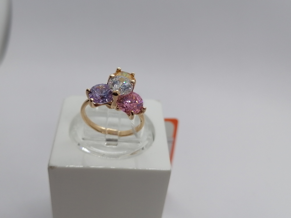 КОЛКМИ585 КОЛЬЦО С КАМНЯМИ (Au 585)