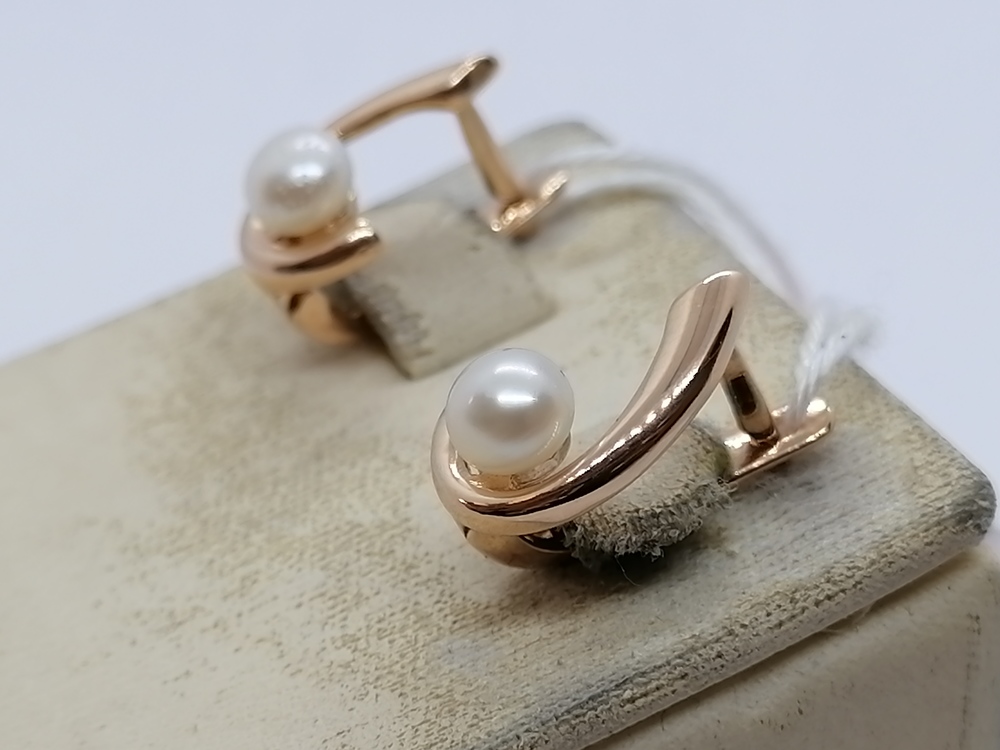 СЕРЬГИ С КАМНЕМ (Au 585)