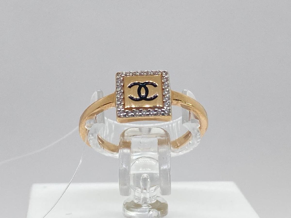 КОЛЬЦО С КАМНЯМИ (Au 585)